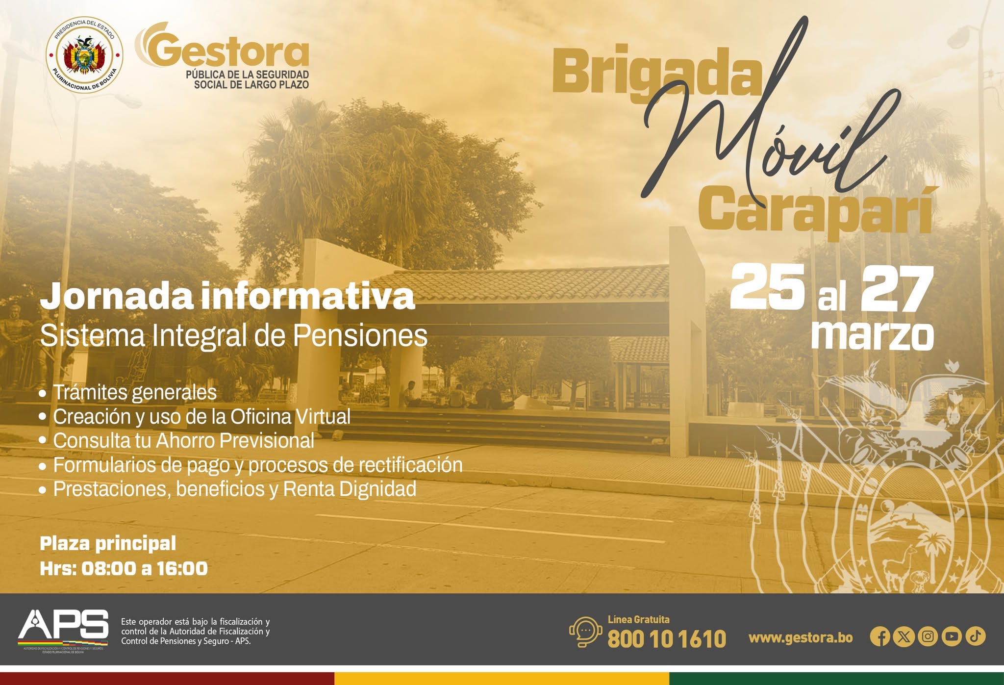 BRIGADA MOVIL CARANAVI MARZO 25-27 DE 2026