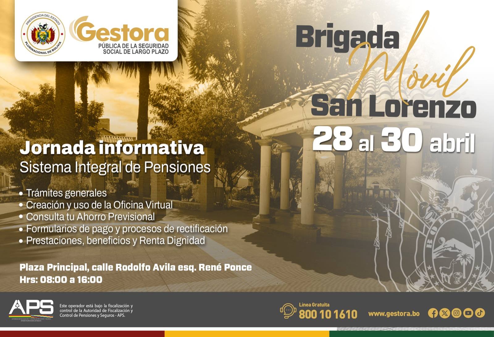 BRIGADA MOVIL SAN LORENZO ABRIL 28-30 DE 2026