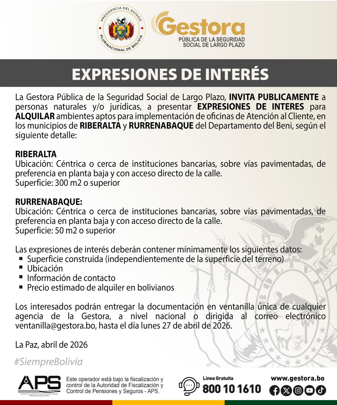 Comunicado 22-04-2026