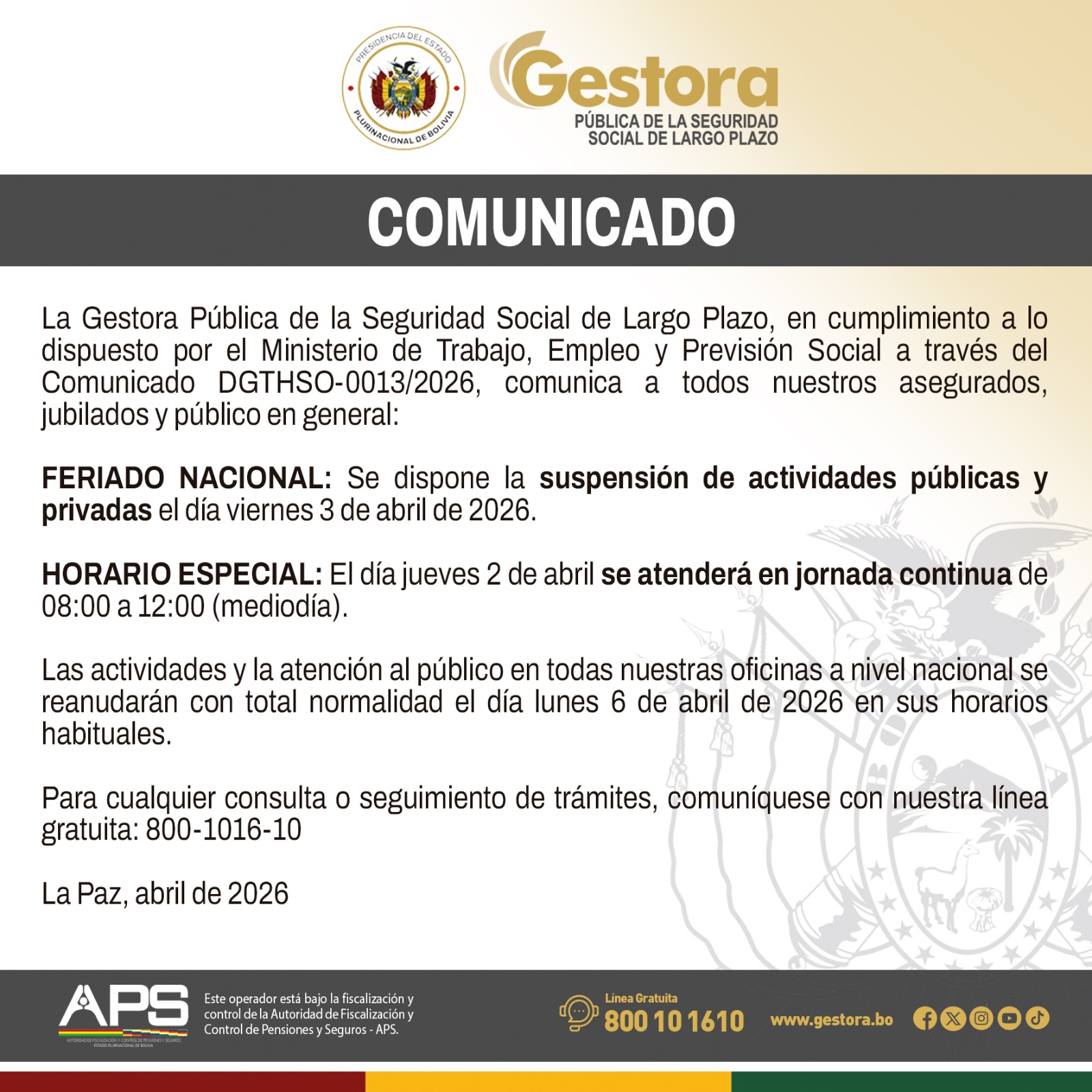 Comunicado 02-04-2026